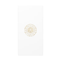 Gold Leo Zodiac Canvas, Astrological Constellation Art | Metallic Lion Wall Art