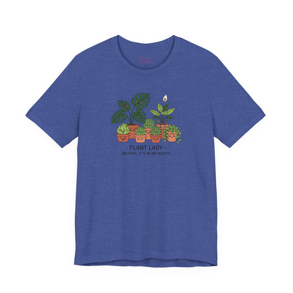 Bella+Canvas3001 | Plant Lady Tee | succulent pun, sage botanical doodle