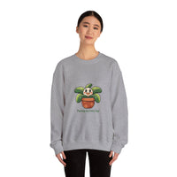 Planting Joy Every Day Sweatshirt | Plant Parent Humor, Sage Cream Botanical