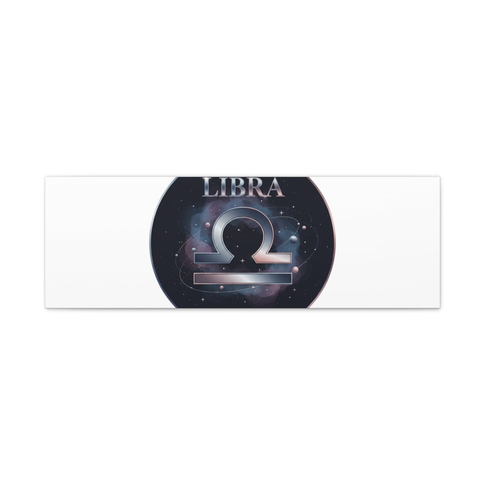 Libra Zodiac Canvas, Astrology Wall Art | Constellation Galaxy Print