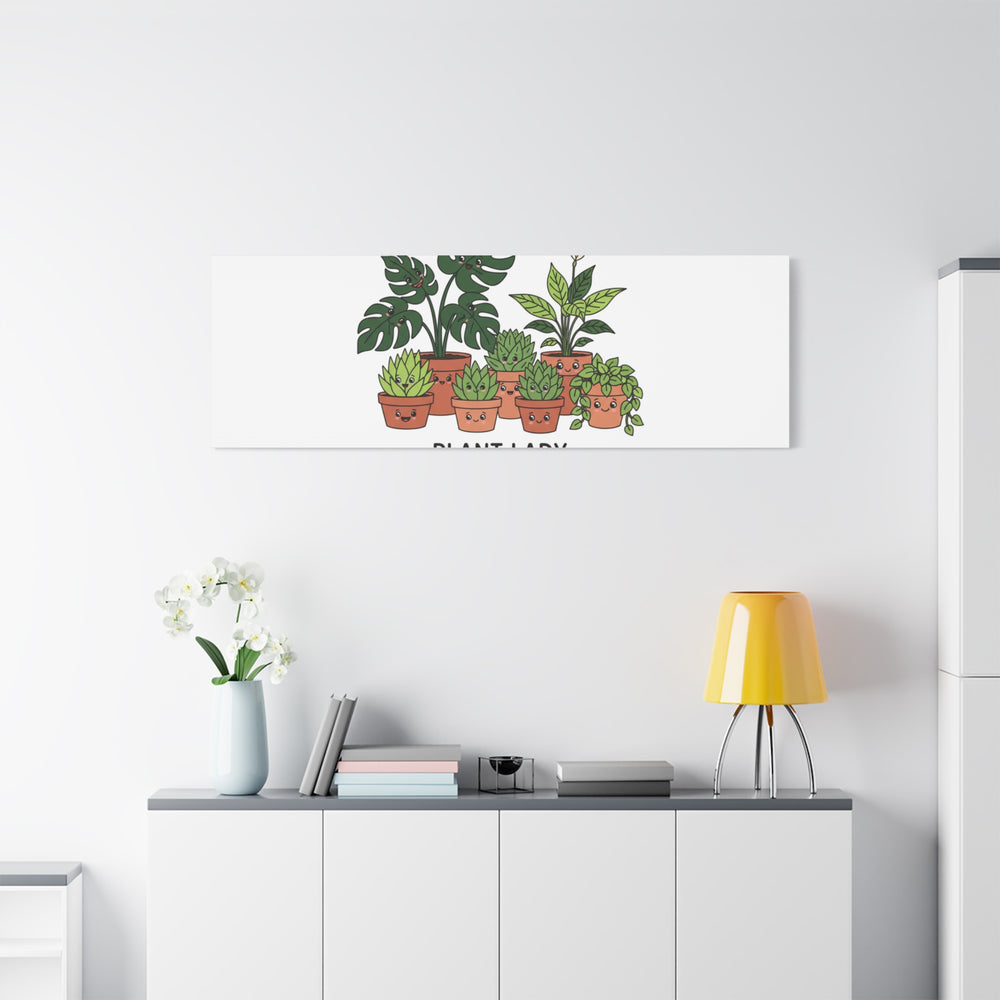 Plant Lady Canvas | Matte Stretched Botanical Pun Wall Art