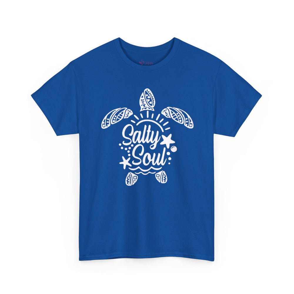 Gildan 5000 | Tribal Sea Turtle Unisex Softstyle Graphic Tee