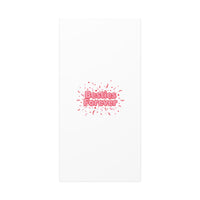 Besties Forever Canvas | Galentine’s Friendship Wall Art, Pink Confetti