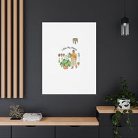 I Wet My Plants Canvas | Plant Parent Humor, Botanical Pun Wall Art