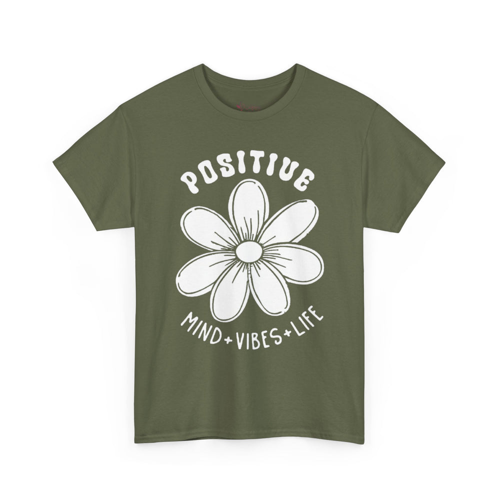 Gildan 5000 | Inspirational Daisy Unisex T-Shirt - Positive Mind, Vibes, Life