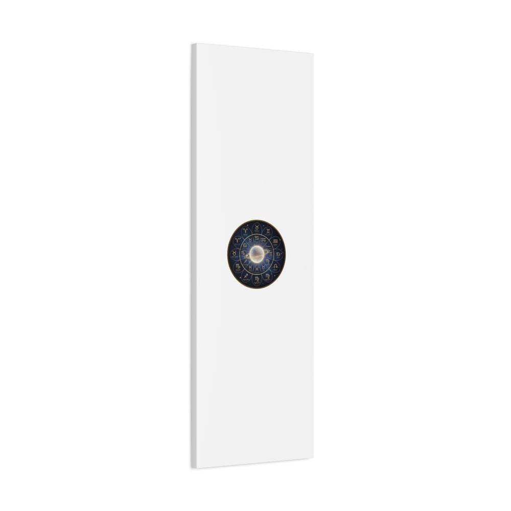 Zodiac Constellation Wheel Canvas, Astrology Art Print | Gold Foil Galaxy