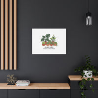 Plant Lady Canvas | Matte Stretched Botanical Pun Wall Art