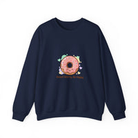 Donut Worry Be Happy Sweatshirt | Food Pun, Cozy Snack Humor