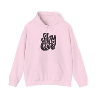 Gildan 18500 | Unisex "Stay Cool" Retro Graphic Hoodie – Bold Puff Lettering Pullover – Premium Soft Fleece Streetwear