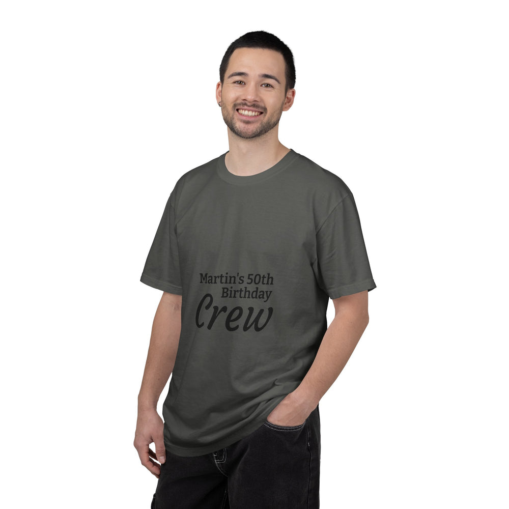 Birthday Crew T-Shirt – Personalized “Martin’s 50th Birthday Crew” Party Tee