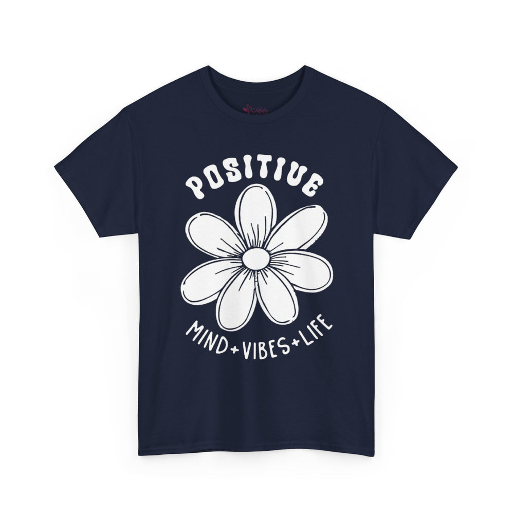 Gildan 5000 | Inspirational Daisy Unisex T-Shirt - Positive Mind, Vibes, Life
