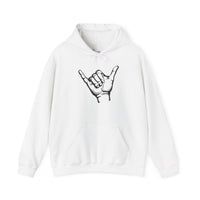 Gildan 18500 | POSITIVE Vibe Shaka Hand Unisex Hoodie – Cozy 'Hang Loose' Sweatshirt