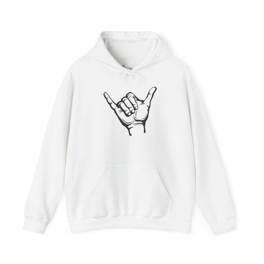 Gildan 18500 | POSITIVE Vibe Shaka Hand Unisex Hoodie – Cozy 'Hang Loose' Sweatshirt