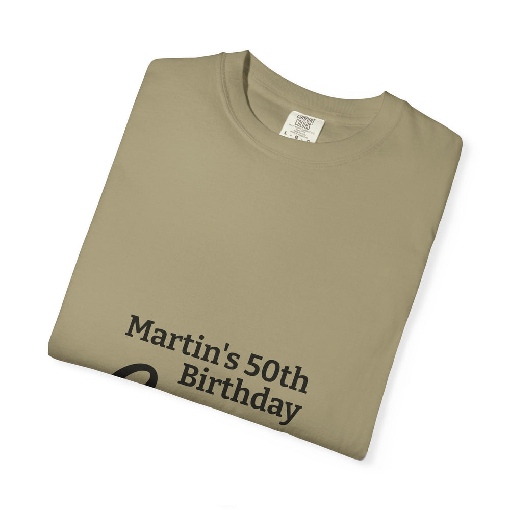 Birthday Crew T-Shirt – Personalized “Martin’s 50th Birthday Crew” Party Tee