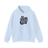 Gildan 18500 | Unisex "Stay Cool" Retro Graphic Hoodie – Bold Puff Lettering Pullover – Premium Soft Fleece Streetwear