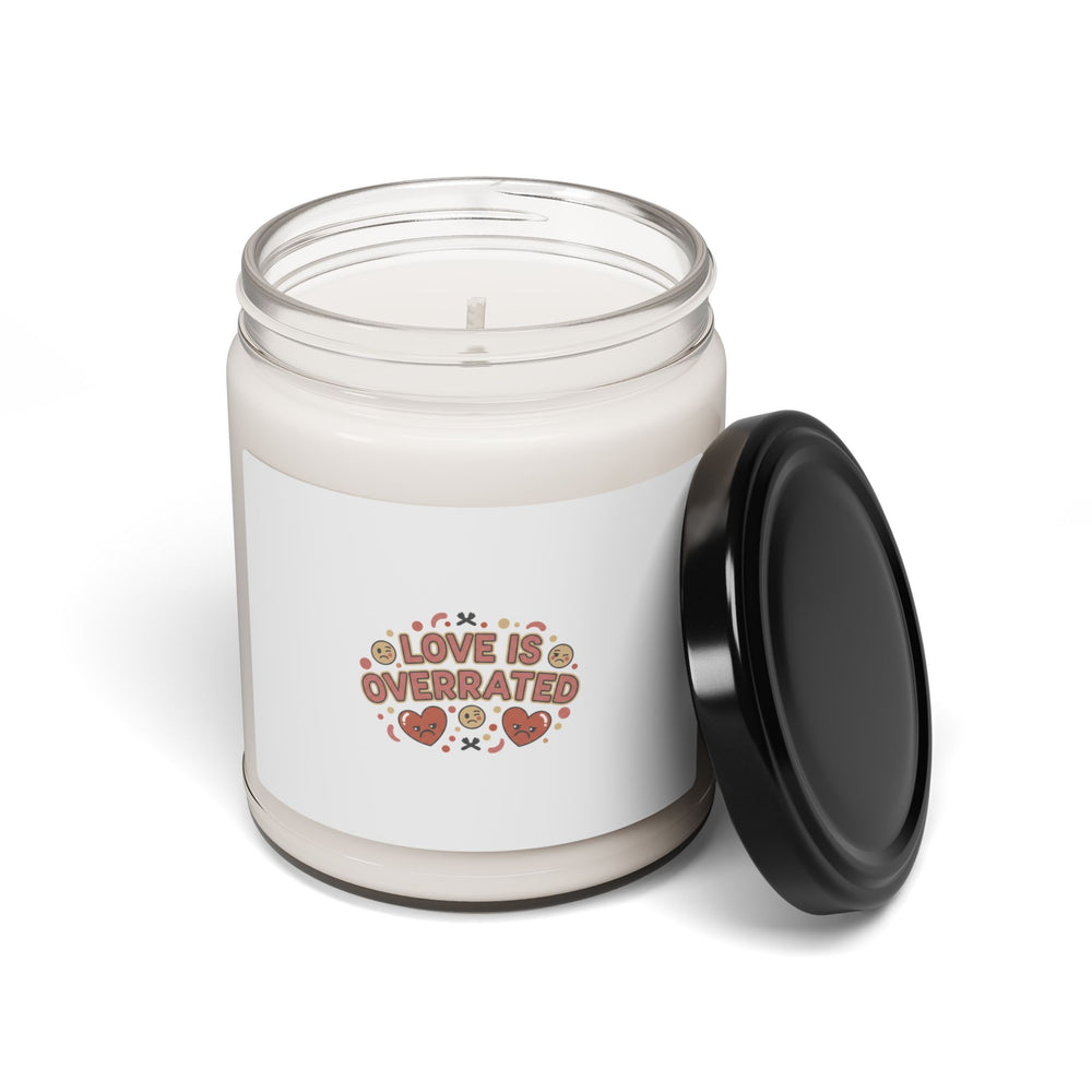 Love Is Overrated Candle | Anti‑Valentine scented soy candle