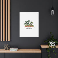 Plant Lady Canvas | Matte Stretched Botanical Pun Wall Art