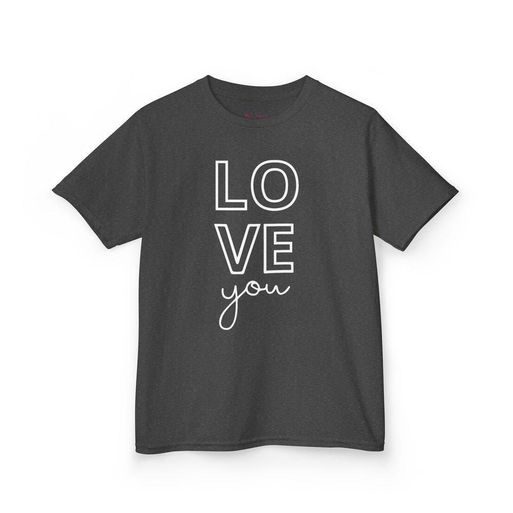 "Love You" Youth T-Shirt | Cute Valentine's Day Graphic Tee for Kids