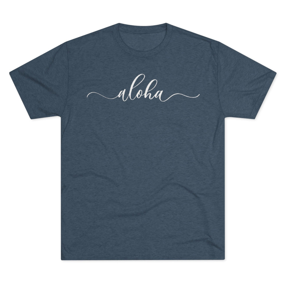 Next Level 6010 | Aloha Script Unisex Tri-Blend Vintage Tee – Summer Vibes Collection