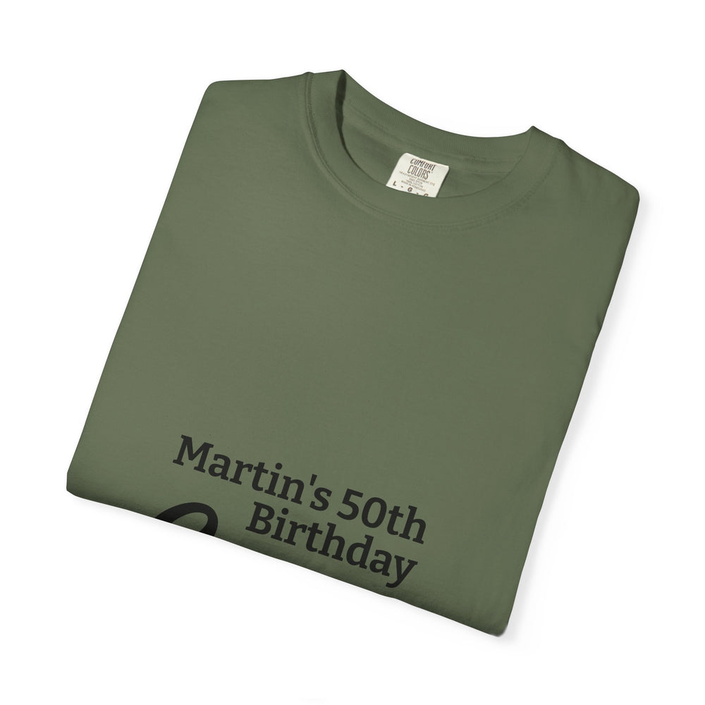 Birthday Crew T-Shirt – Personalized “Martin’s 50th Birthday Crew” Party Tee