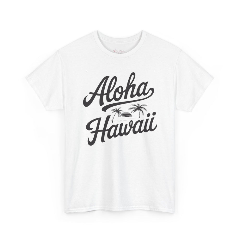Gildan 5000 | Vintage Aloha Hawaii T-Shirt - Retro Island Paradise Tee - Unisex Hawaiian Vacation Shirt