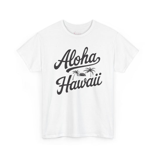 Gildan 5000 | Vintage Aloha Hawaii T-Shirt - Retro Island Paradise Tee - Unisex Hawaiian Vacation Shirt