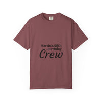 Birthday Crew T-Shirt – Personalized “Martin’s 50th Birthday Crew” Party Tee