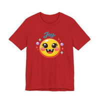 Bella+Canvas 3001 | Radiant Joy Emoji T-Shirt | Kawaii Aesthetic Smiley Graphic Tee | Unisex Jersey Short Sleeve Tee