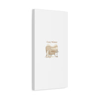 Cozy Winter minimal line art Canvas | Slow Life, soft life neutral wall decor