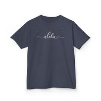 Gildan 5000B | Kids' "Aloha" Summer Vibe Cotton T-Shirt – Tropical Minimalist Tee