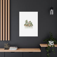 I'm Just Here for the Plants Canvas | Plant Parent Pun, Sage Botanical Wall Art