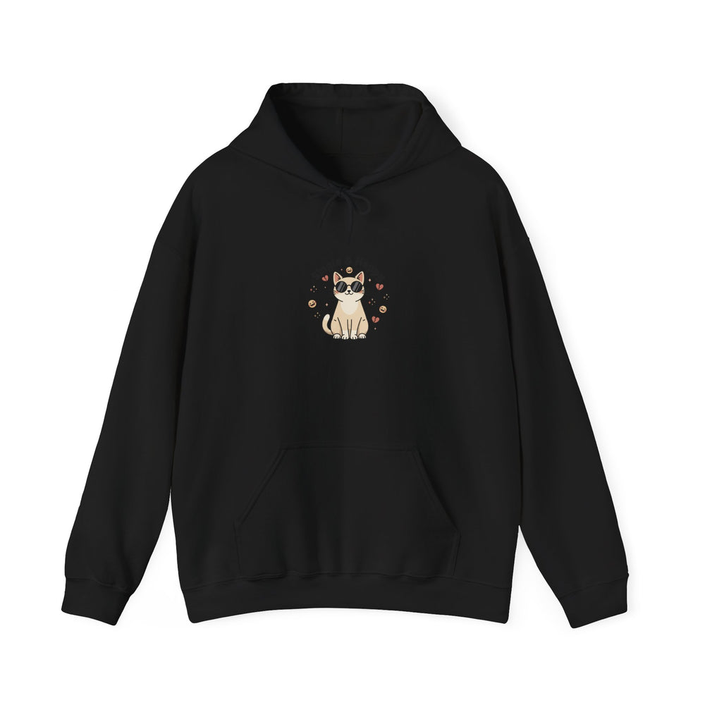 Solo & Happy Hoodie | Anti Valentine, Single Humor, Cute Pug Graphic