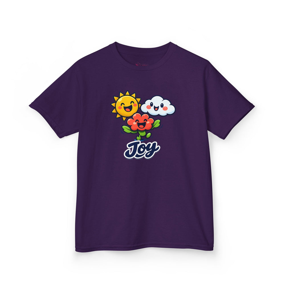 Gildan 5000B | Kids' "Joy" Sunny Day Graphic Tee – Soft Cotton Summer T-Shirt | Little Sunshine "Joy" Unisex Kids' Tee