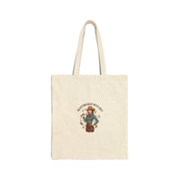 Eco-Friendly 100% Cotton Canvas Tote Bag | Reusable Grocery Shopper | 15"x16"