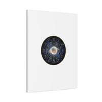 Zodiac Constellation Wheel Canvas, Astrology Art Print | Gold Foil Galaxy