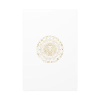 Gold Leo Zodiac Canvas, Astrological Constellation Art | Metallic Lion Wall Art