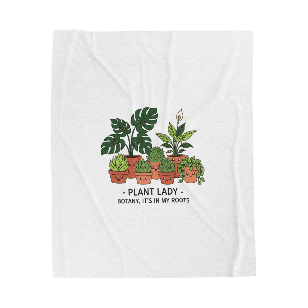 Plant Lady Blanket | Plant Parent Humor, sage botanical pun throw