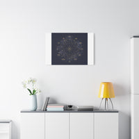 Gold Zodiac Wheel Canvas | Astrology Constellation Art, Cosmic Wall Print