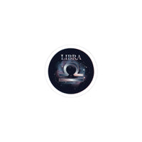 Libra Constellation Sticker | Zodiac Galaxy, Metallic Foil Accent