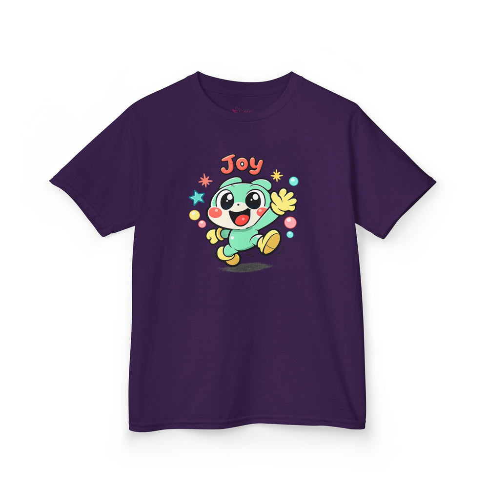 Gildan 5000B | The "Joy" Character Tee: Kids' Joyful Cartoon Character T-Shirt – Bright & Playful Design | Toddler & Youth "Joy" Graphic Tee – Cute Kawaii Style Mascot | Colorful "Joy" Stars & Bubbles...