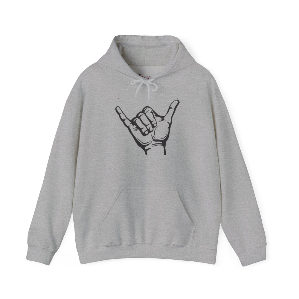Gildan 18500 | POSITIVE Vibe Shaka Hand Unisex Hoodie – Cozy 'Hang Loose' Sweatshirt