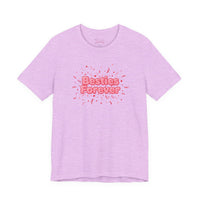 Bella+Canvas3001 | Besties Forever Tee | Galentine’s Friendship Shirt, Pink Chunky Type