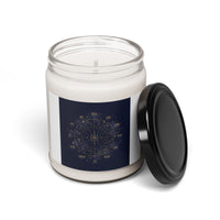 Zodiac Constellation Wheel Candle, Soy Jar Candle | Astrological Cosmic Decor