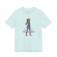 Bella+Canvas3001 | Wild at Heart Cowgirl Tee | Western Valentine, boot heart design
