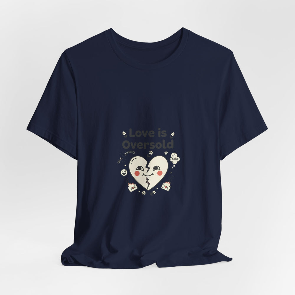 Love Is Oversold Tee | Anti Valentine shirt, Single humor tee
