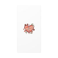 Independently Unloved Heart Print Canvas | Anti Valentine, Single Humor