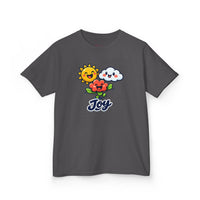 Gildan 5000B | Kids' "Joy" Sunny Day Graphic Tee – Soft Cotton Summer T-Shirt | Little Sunshine "Joy" Unisex Kids' Tee