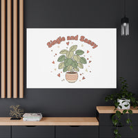 Single and Sassy Canvas, Matte Stretched | Anti‑Valentine, Funny Valentines Poster