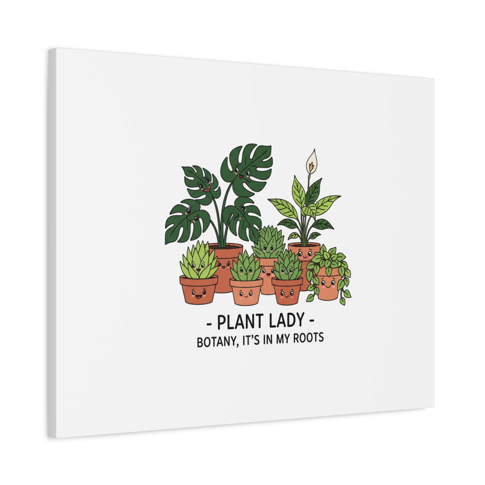 Plant Lady Canvas | Matte Stretched Botanical Pun Wall Art