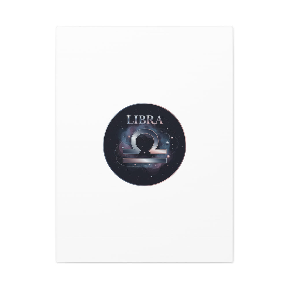 Libra Zodiac Canvas, Astrology Wall Art | Constellation Galaxy Print